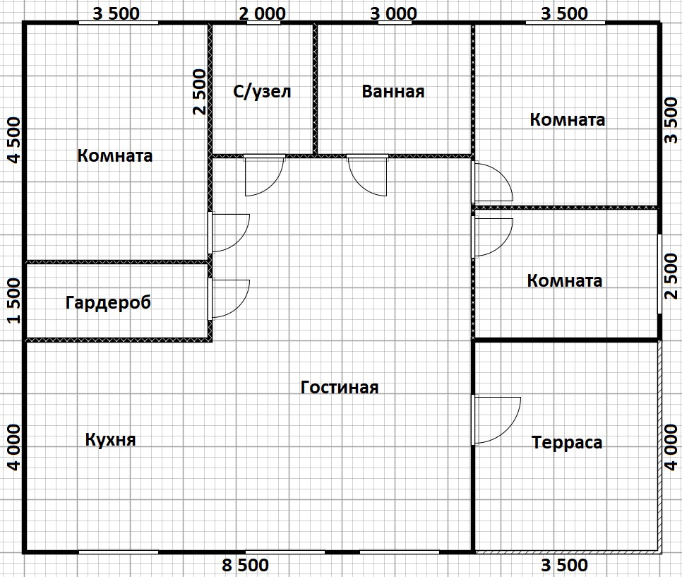 Фото готовых работ - Каркасный дом 10х12 м. (Проект К-191)