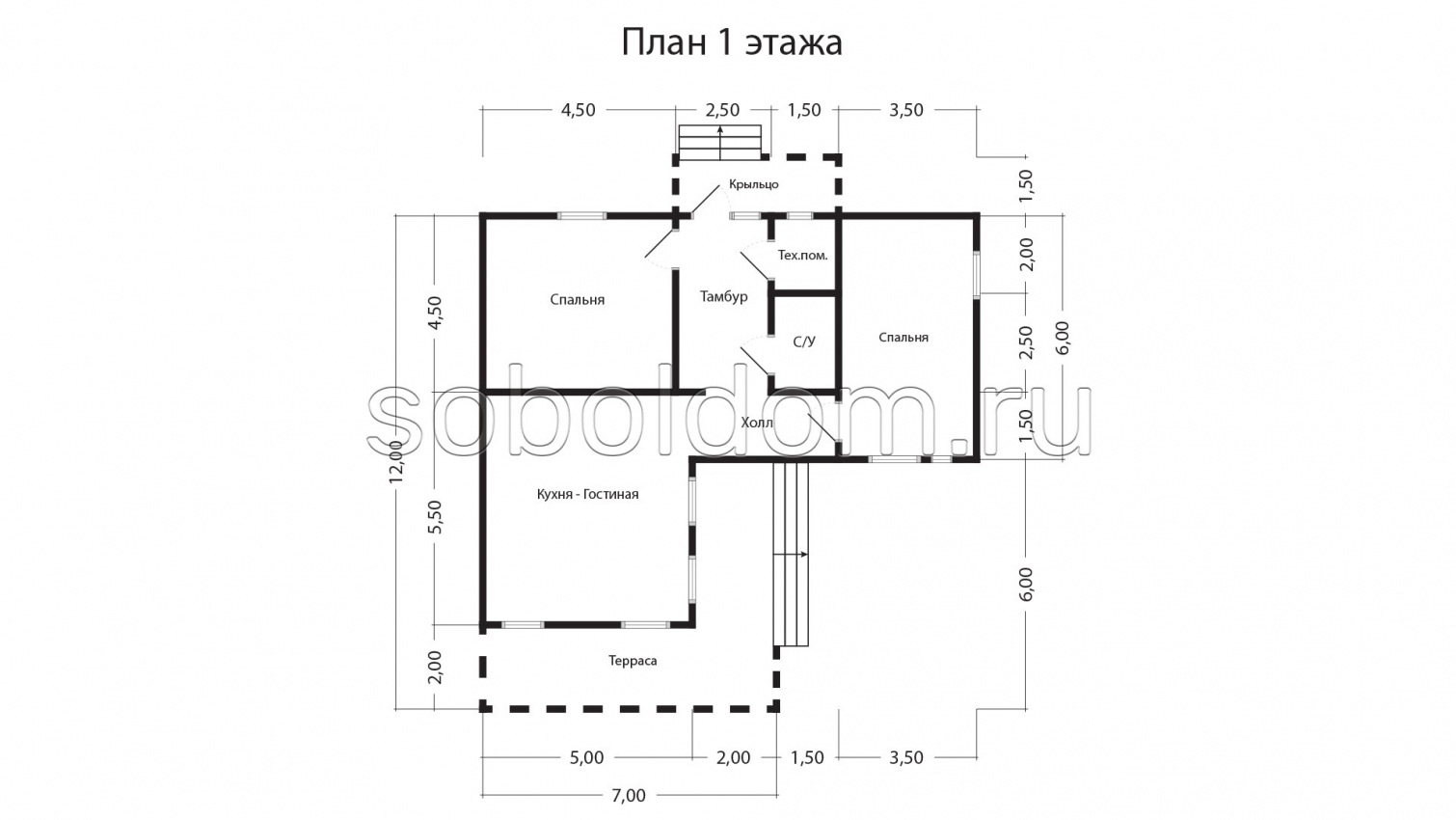 Барн-2, 12х12 м.