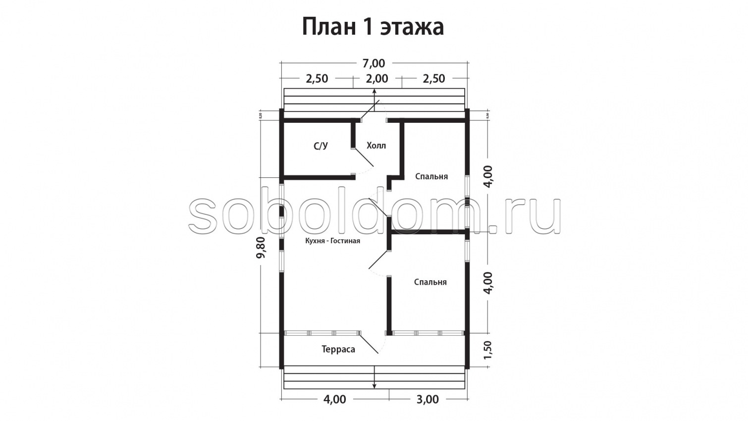 Барн-9, 7х9,5 м.