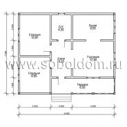 Фото готовых работ - Каркасный дом 7,5×9 м. (К-107)