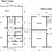 Фото готовых работ - Каркасный дом 8х11 м.