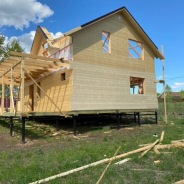 Фото готовых работ - Каркасный дом 9х10.5 м (Проект К-160)