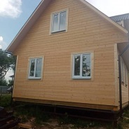 Фото готовых работ - Каркасный дом 6х8 м., с мансардой (К-153) 