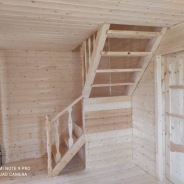 Фото готовых работ - Каркасный дом 6х7,5 м., и каркасная баня 6х3 м.