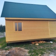 Фото готовых работ - Каркасный дом 6х7,5 м., и каркасная баня 6х3 м.