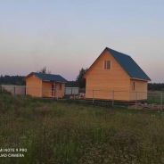 Фото готовых работ - Каркасный дом 6х7,5 м., и каркасная баня 6х3 м.
