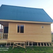 Фото готовых работ - Каркасный дом 6х7,5 м., и каркасная баня 6х3 м.