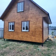 Фото готовых работ - Каркасный дом 6.0 х 7.0 м (К-102)