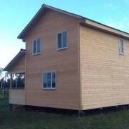 Фото готовых работ - Каркасный дом 9.0 х 8.5 м.