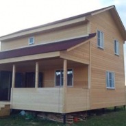 Фото готовых работ - Каркасный дом 9.0 х 8.5 м.