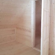 Фото готовых работ - Дом из проф. бруса камерной сушки 8×9 м. с мансардой (Д-133)