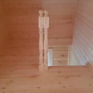 Фото готовых работ - Дом из проф. бруса камерной сушки 8×9 м. с мансардой (Д-133)