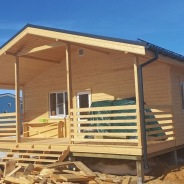 Фото готовых работ - Каркасный дом 6х8 м. + терраса 2,5х8 м.