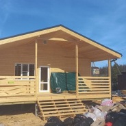 Фото готовых работ - Каркасный дом 6х8 м. + терраса 2,5х8 м.