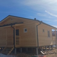 Фото готовых работ - Каркасный дом 6х8 м. + терраса 2,5х8 м.