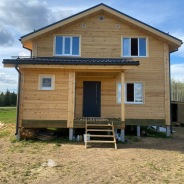 Фото готовых работ - Дом из профилированного бруса камерной сушки 8х10 м.