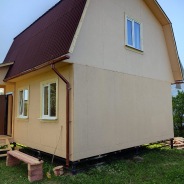 Фото готовых работ - Каркасно-щитовой дом 6.0 х 6.0 м