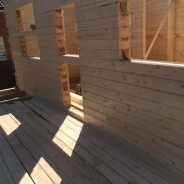 Фото готовых работ - Дом из бруса 8х9м. + терраса 2,5х8 м. + крыльцо 2х6 м.