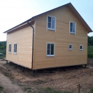 Фото готовых работ - Каркасно-щитовой дом 8х9