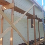 Фото готовых работ - Каркасно-щитовой дом 8х10 м.