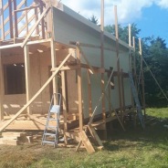 Фото готовых работ - Каркасно-щитовой дом 8х10 м.