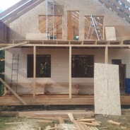 Фото готовых работ - Каркасно-щитовой дом 8х10 м.