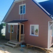 Фото готовых работ - Каркасный дом 8х8 м. (Проект К-9)