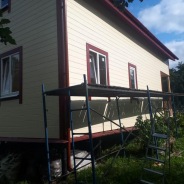Фото готовых работ - Каркасно-щитовой дом 8х10 м.