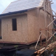 Фото готовых работ - Каркасно-щитовой дом 6х8 м. (К-3)