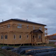 Фото готовых работ - Каркасно-щитовой дом 14,5х10 м.