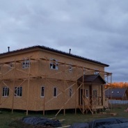 Фото готовых работ - Каркасно-щитовой дом 14,5х10 м.