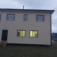 Фото готовых работ - Каркасно-щитовой дом 14,5х10 м.
