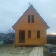 Фото готовых работ - Дом из проф. бруса камерной сушки 5х7 м.