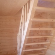 Фото готовых работ - Дом из проф. бруса камерной сушки 7х7 м.