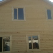 Фото готовых работ - Дом из проф. бруса камерной сушки 7х7 м.