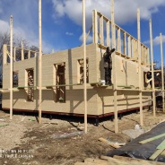 Фото готовых работ - Каркасно-щитовой дом 8х8 м.