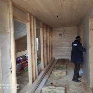 Фото готовых работ - Каркасно-щитовой дом 8х8 м.