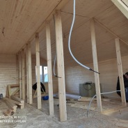 Фото готовых работ - Каркасно-щитовой дом 8х8 м.