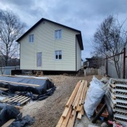Фото готовых работ - Каркасно-щитовой дом 9х9 м.