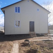 Фото готовых работ - Каркасно-щитовой дом 9х9 м.