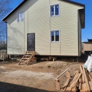 Фото готовых работ - Каркасно-щитовой дом 9х9 м.