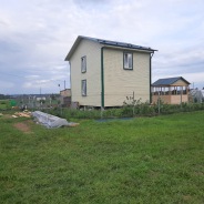 Фото готовых работ - Баня из проф. бруса камерной сушки 6х8 м.