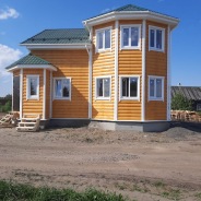 Фото готовых работ - Каркасно-щитовой дом 8,5х8,5 м