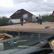 Фото готовых работ - Каркасно-щитовой дом 10х8 м.