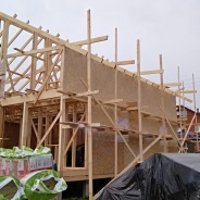 Фото готовых работ - Каркасно-щитовой дом 10х8 м.