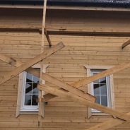 Фото готовых работ - Каркасно-щитовой дом 10х7,5 + терраса 4,5х3