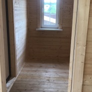 Фото готовых работ - Каркасно-щитовой дом 10х7,5 + терраса 4,5х3