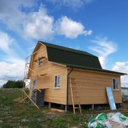 Фото готовых работ - Каркасно-щитовой дом 7х9 м.