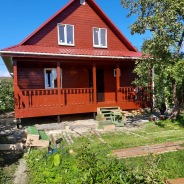 Фото готовых работ - Каркасно-щитовой дом 7,5х8 м с мансардой