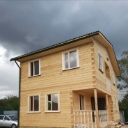 Фото готовых работ - Дом из проф. бруса камерной сушки 6х9 м.